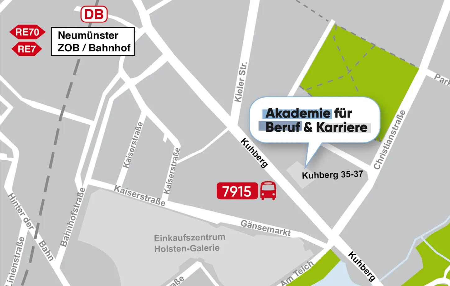 Akademie Lageplan Kuhberg 35-37 Neumünster